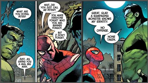 does hulk remember peter parker.